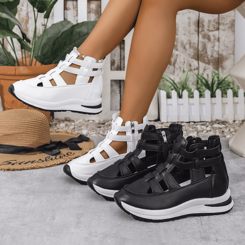 BelleStride™ Orthopedic Platform Sandals - Elegance Without Foot Pain