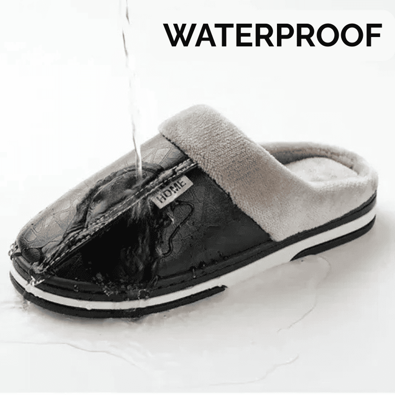 Orthopaedic Leather Slippers – Lined Interior [Odour-neutral]