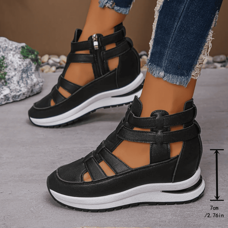 BelleStride™ Orthopedic Platform Sandals - Elegance Without Foot Pain