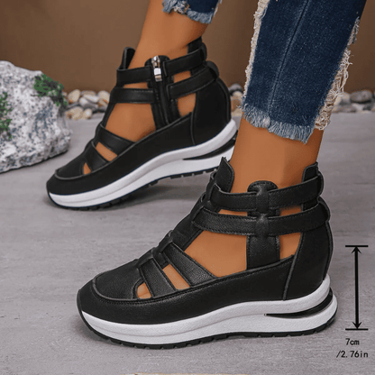 BelleStride™ Orthopedic Platform Sandals - Elegance Without Foot Pain