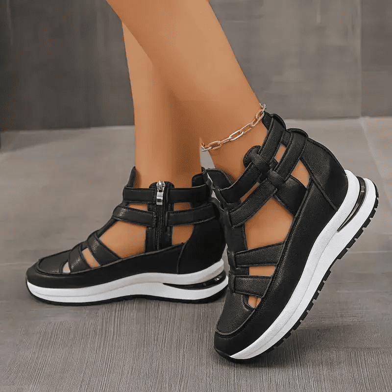 BelleStride™ Orthopedic Platform Sandals - Elegance Without Foot Pain