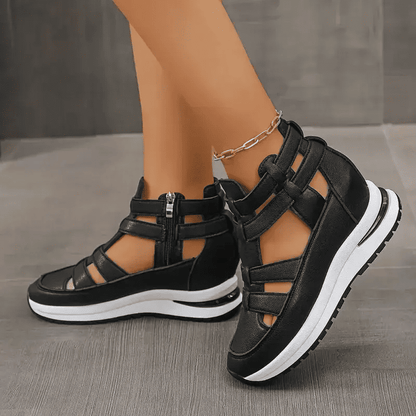 BelleStride™ Orthopedic Platform Sandals - Elegance Without Foot Pain
