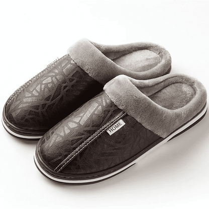 Orthopaedic Leather Slippers – Lined Interior [Odour-neutral]