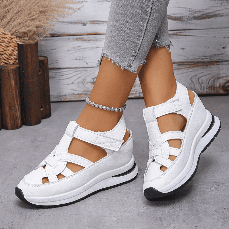 BelleStride™ Orthopedic Platform Sandals - Elegance Without Foot Pain