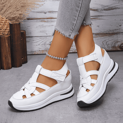BelleStride™ Orthopedic Platform Sandals - Elegance Without Foot Pain