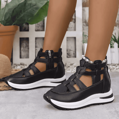 BelleStride™ Orthopedic Platform Sandals - Elegance Without Foot Pain