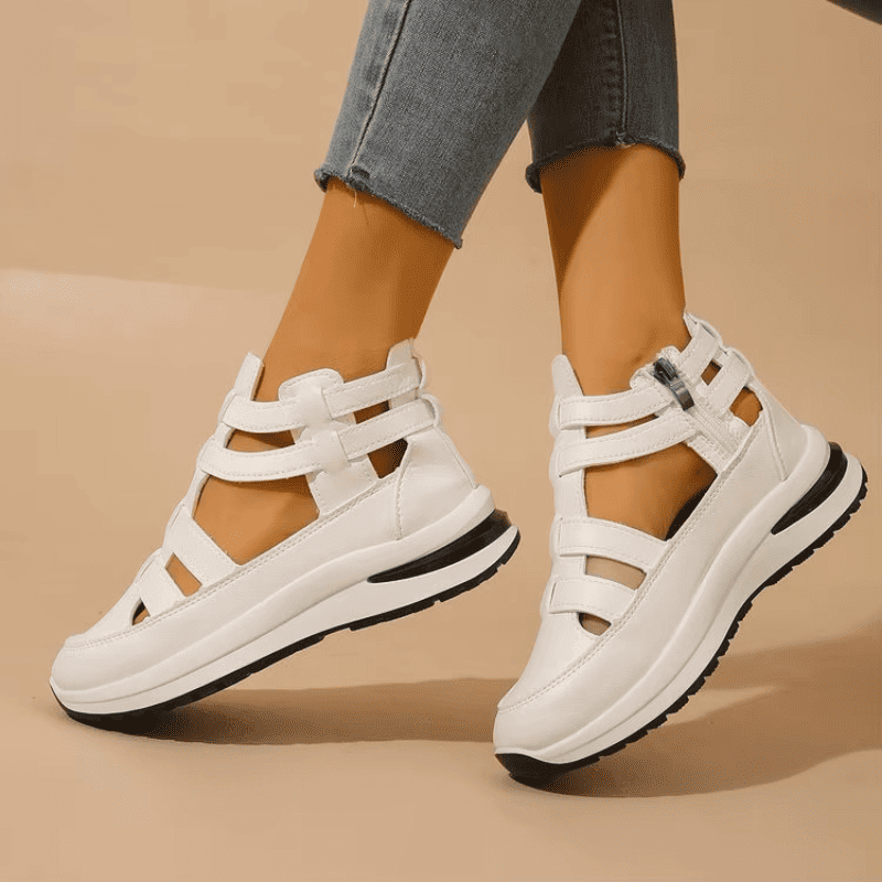 BelleStride™ Orthopedic Platform Sandals - Elegance Without Foot Pain