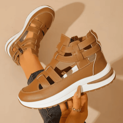 BelleStride™ Orthopedic Platform Sandals - Elegance Without Foot Pain
