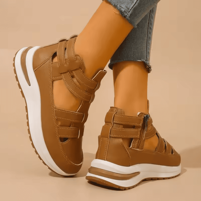 BelleStride™ Orthopedic Platform Sandals - Elegance Without Foot Pain
