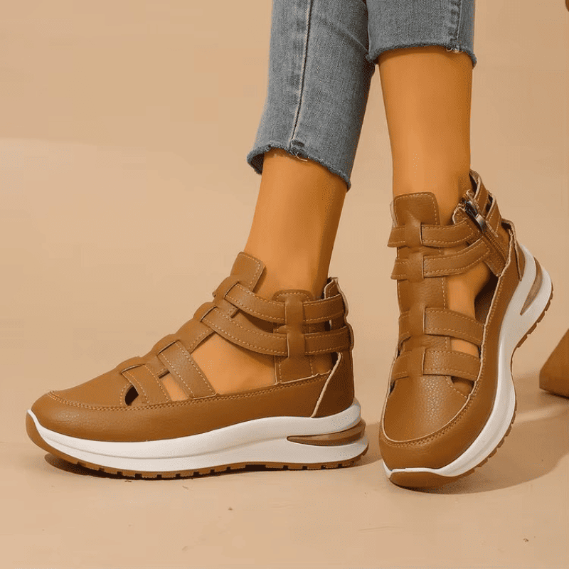 BelleStride™ Orthopedic Platform Sandals - Elegance Without Foot Pain
