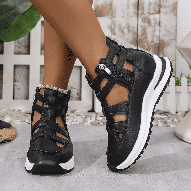 BelleStride™ Orthopedic Platform Sandals - Elegance Without Foot Pain