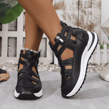 BelleStride™ Orthopedic Platform Sandals - Elegance Without Foot Pain