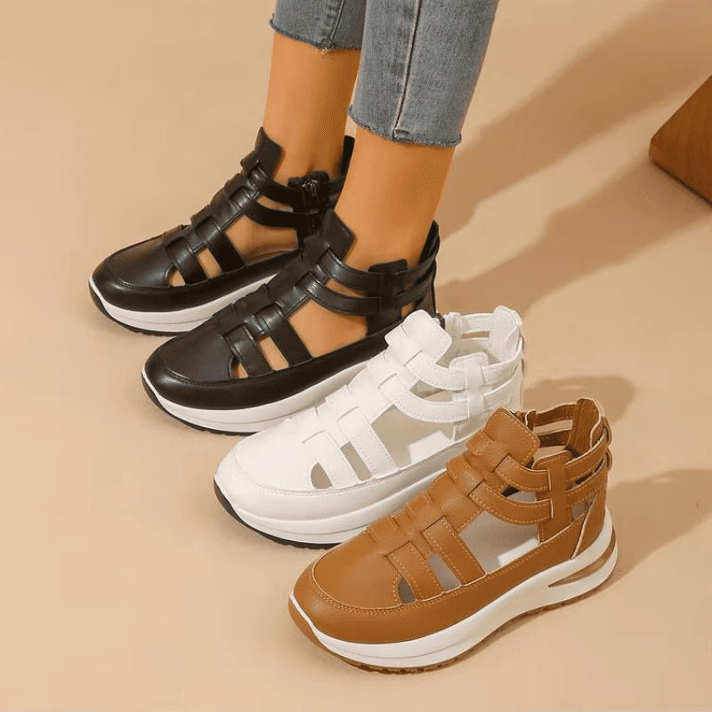 BelleStride™ Orthopedic Platform Sandals - Elegance Without Foot Pain