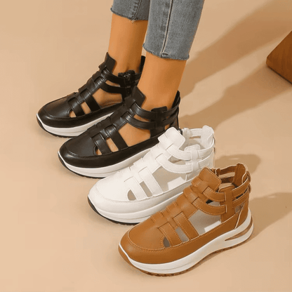 BelleStride™ Orthopedic Platform Sandals - Elegance Without Foot Pain