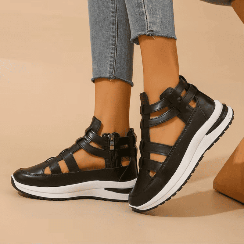 BelleStride™ Orthopedic Platform Sandals - Elegance Without Foot Pain