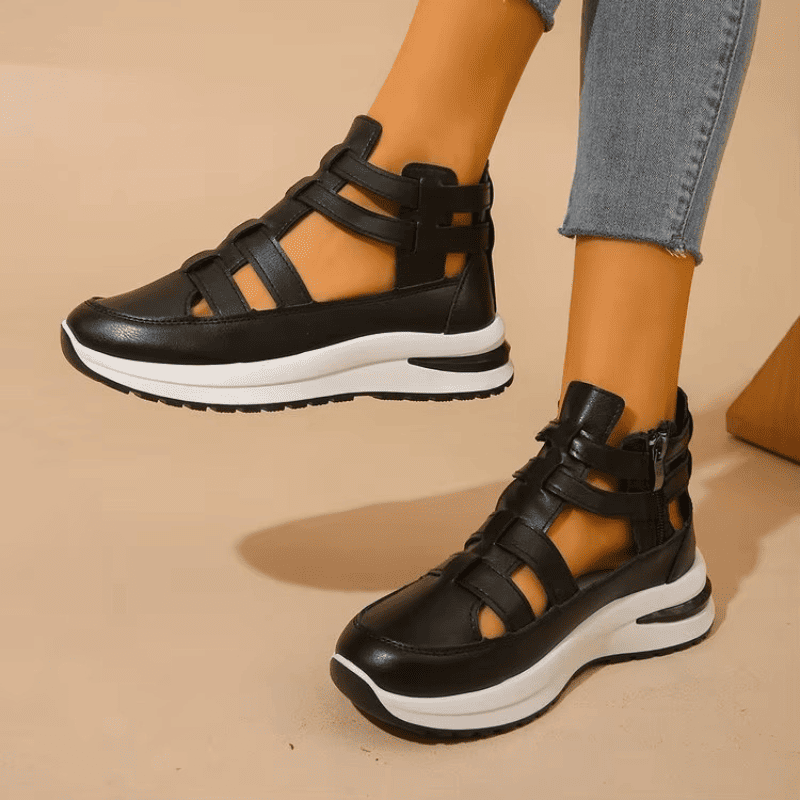 BelleStride™ Orthopedic Platform Sandals - Elegance Without Foot Pain