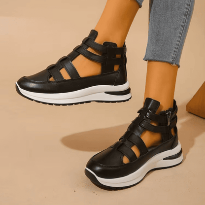 BelleStride™ Orthopedic Platform Sandals - Elegance Without Foot Pain