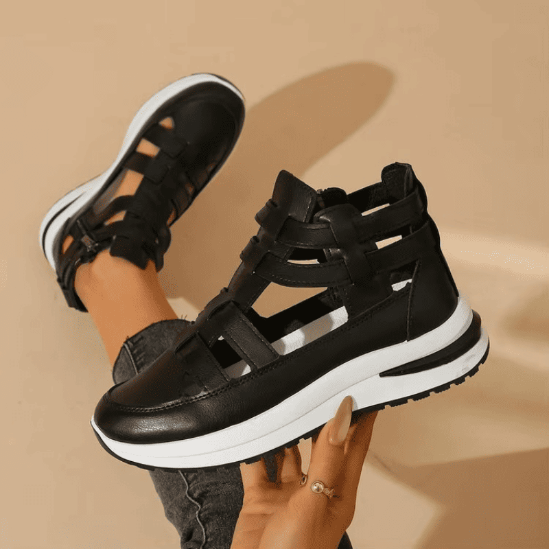 BelleStride™ Orthopedic Platform Sandals - Elegance Without Foot Pain