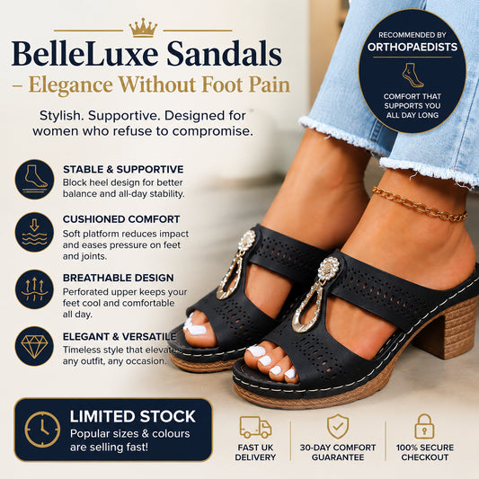 BelleLuxe Sandals – Elegance Without Foot Pain
