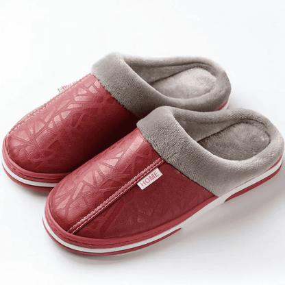Orthopaedic Leather Slippers – Lined Interior [Odour-neutral]