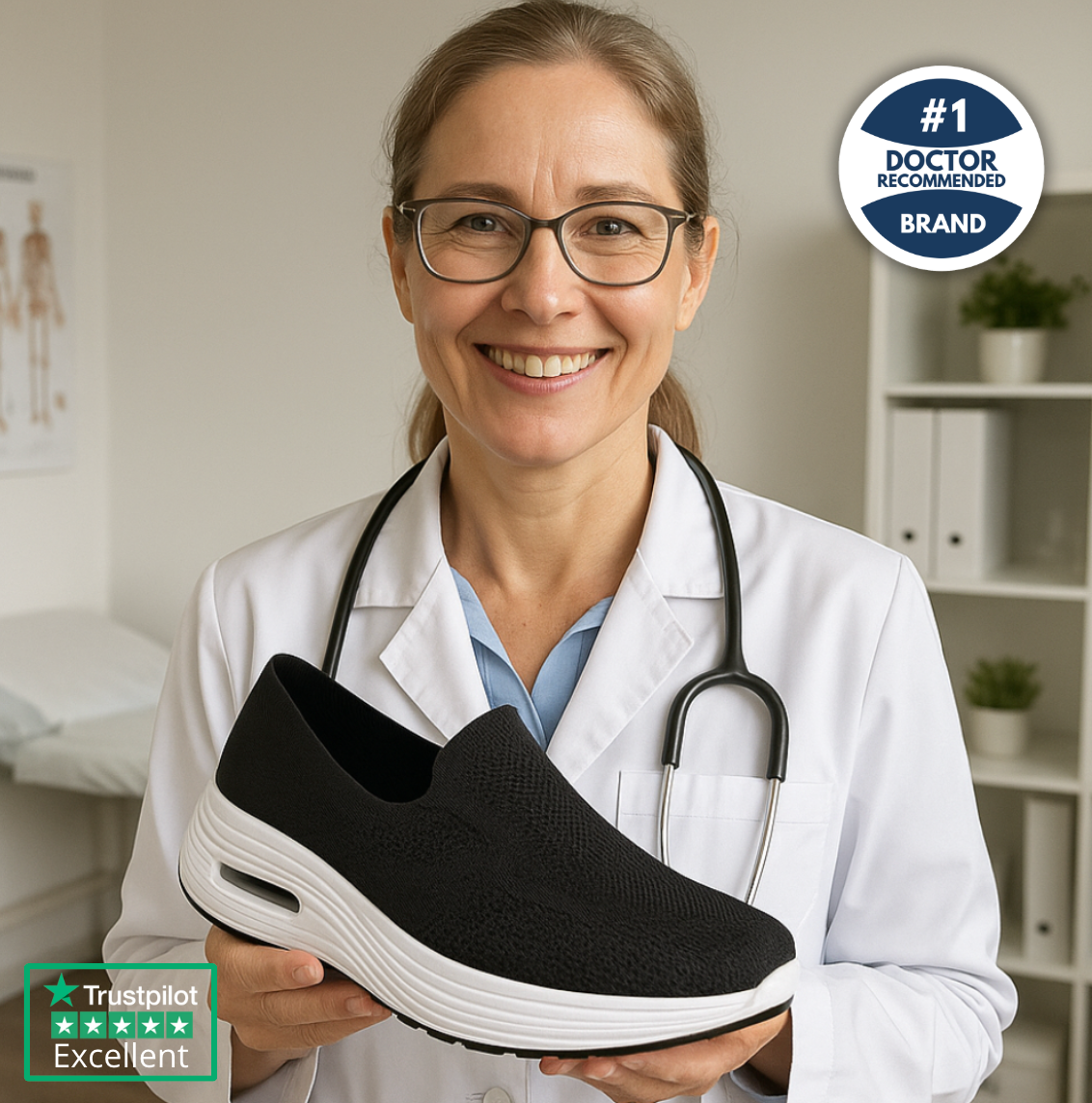 StepEase | Ultra-Comfort Wide-Fit Orthopaedic Shoes